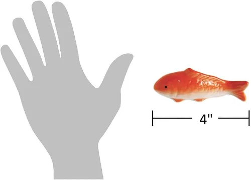 Vista 2 de Juego de 2 figuras flotantes de peces Koi surtidos de 4 pulgadas de Creative Co-Op