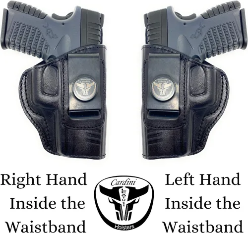 Vista 7 de Cardini - Funda de piel prémium IWB para Glock 23, 19, Sig P320, P229, P225, P250