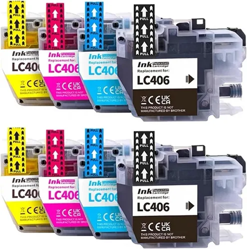 Vista 5 de LC406 LC-406 LC-406XL LC406XL Compatible Ink Cartridge for Brother MFC-J4335DW J4345DW J4535DW J5855DW J5955DW J6555DW J6955DW(LC406 1SET)