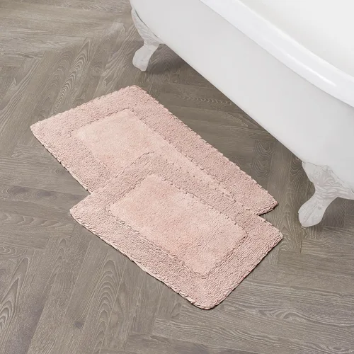 Vista 18 de Laura Ashley Ruffle tapete para baño de algodón de 17 x 24 pulgadas