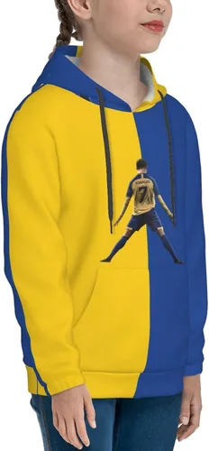 Vista 6 de LUJA DLING Ronaldo #7 Cr7 - Sudadera con capucha para adolescentes con bolsillo