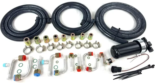 Vista 3 de KIT UNIVERSAL BAJO TABLERO EVAPORADOR A/C 432-100 12V CON MAZO ELÉCTRICO Negro