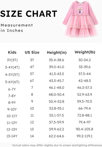 Vista 6 de Disney Vestido de tul de manga larga para bebé de princesa, disfraz de fiesta de cumpleaños