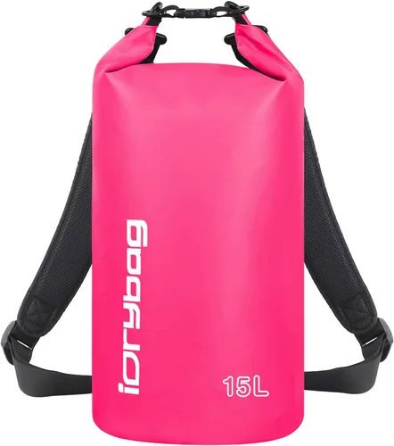 Vista 45 de IDRYBAG Bolsa seca para kayak impermeable 2L/5L/10L/15L/20L, pequeña bolsa impermeable para navegación