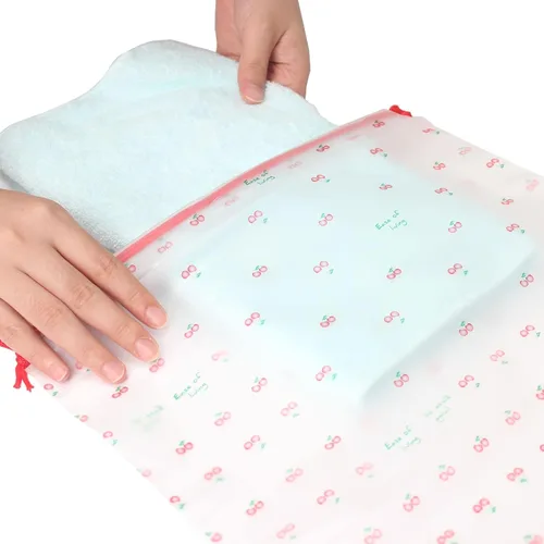 Vista 4 de Bolsas de zapatos para viajes, organizador grande de almacenamiento de zapatos transparentes con cordón, bolsas de almacenamiento de viaje