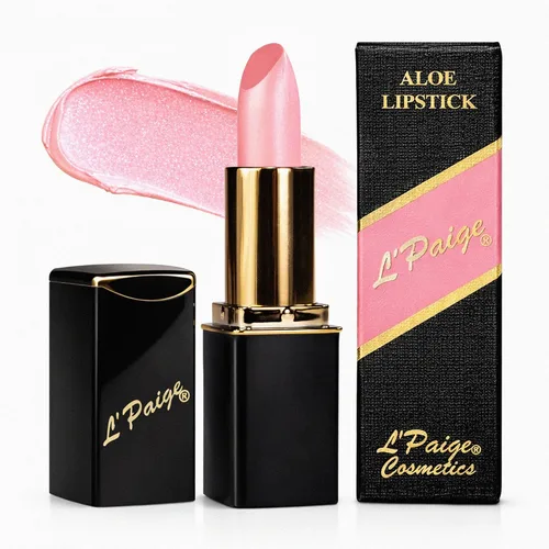 Vista 17 de L'Paige L02 - GRAPE ICE Designer Lipstick Base de aloe vera, de larga duración, hidratante Morado claro con acabado helado iridiscente