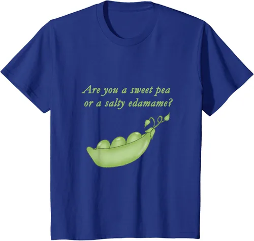 Vista 10 de ¿Eres un guisante dulce o edamame salado? Camiseta, Negro