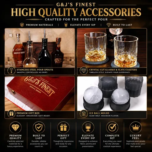 Vista 3 de Kit para ahumar whisky Kit para ahumar cócteles con antorcha, protector térmico, tapa, 6 astillas de madera y caja de regalo para cócteles a