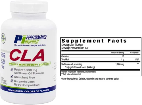 Vista 7 de PERFORMANCE INSPIRED Nutrición - Cápsulas blandas CLA - Big 120 Count