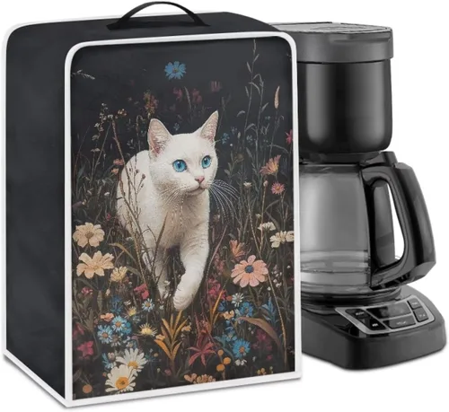 Vista 19 de Cubiertas antipolvo para máquina de café cruzado con bandera estadounidense, para mezclador, máquina de jugo, mantiene la cocina y la oficina