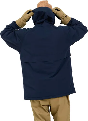 Vista 2 de Actleis Chaqueta de snowboard impermeable para hombre, abrigo de nieve cálido a prueba de viento con capucha