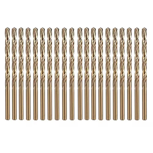 Vista 11 de Broca de cobalto de 1 pulgada, vástago reducido de 1/2 pulgada con 3 planos, adecuada para perforar en metal duro, acero inoxidable, hierro fundido