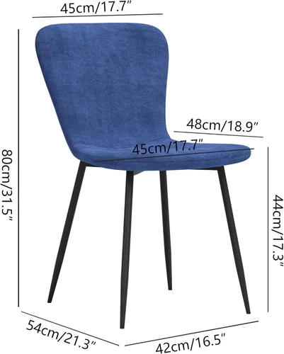 Vista 5 de Juego de mesa de comedor redonda de 35.5 pulgadas para 4, mesa de comedor moderna de 5 piezas con 4 sillas para comedor espacios pequeños