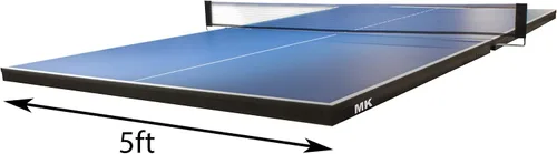 Vista 2 de Mesa de ping pong para mesa de billar Mesa de juego de tenis de mesa de conversión Mesa de tenis de mesa con juego de paletas de ping pong