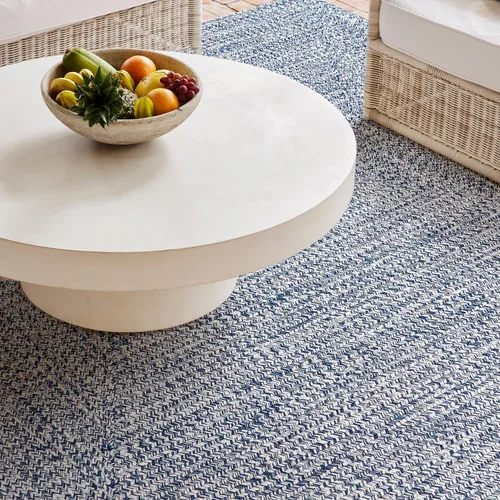 Vista 5 de nuLOOM Wynn - Alfombra trenzada para interiores y exteriores, color azul marino, 6 pies x 9 pies