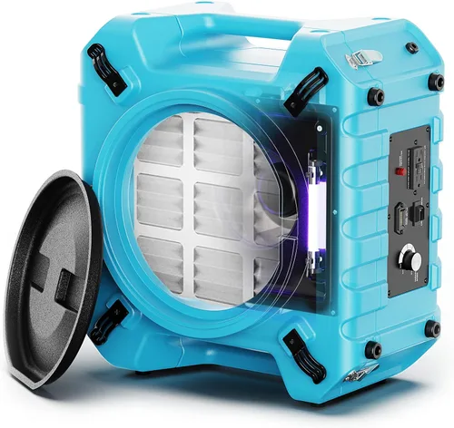 Vista 9 de ALORAIR PureAiro HEPA Pro 770 - Limpiador de aire industrial, sistema de filtración de 3 etapas, toma GFCI, máquina negativa, limpiador de aire