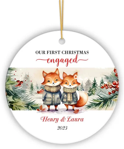 Vista 18 de Adorno personalizado de primera Navidad para nieta 2023, adorno de unicornio, personalizado para bebé, regalos de nieta, recuerdo de bebé