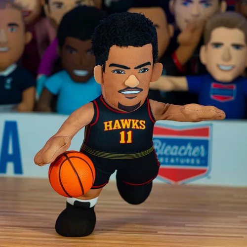 Vista 5 de Bleacher Creatures Atlanta Hawks Trae Young 10" Figura de Peluche - Una Superestrella para Jugar y Exhibir