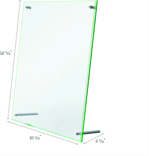Vista 7 de deflecto 799693 Superior Image - Soporte para letrero con borde biselado, acrílico, inserto de 8 1/2 x 11, transparente