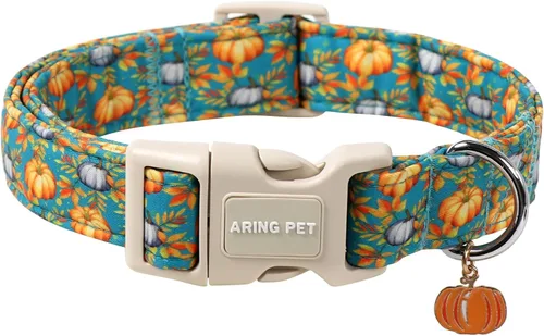 Vista 41 de Aring Pet Collar de algodón, ligero y ajustable, con hebilla de liberación rápida para perros pequeños, medianos y grandes Y: caqui
