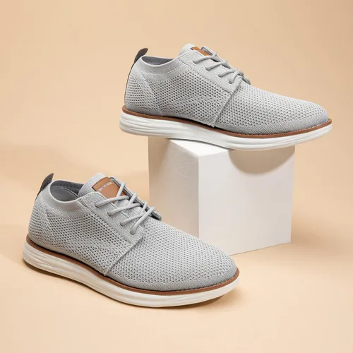 Vista 6 de Bruno Marc Zapatillas de malla para hombre Oxfords ligeras