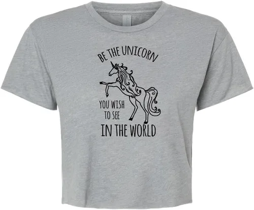 Vista 19 de Women's Screen Printed Crop Tee, Shirts With Sayings