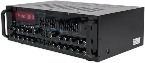 Vista 4 de Technical Pro MM3000 amplificador y mezclador para karaoke impulsado por BlueTooth, SD, USB