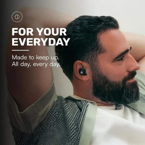 Vista 7 de Raycon Everyday - Auriculares inalámbricos Bluetooth con micrófono, cancelación activa de ruido, sudor y resistente al agua, auriculares Negro