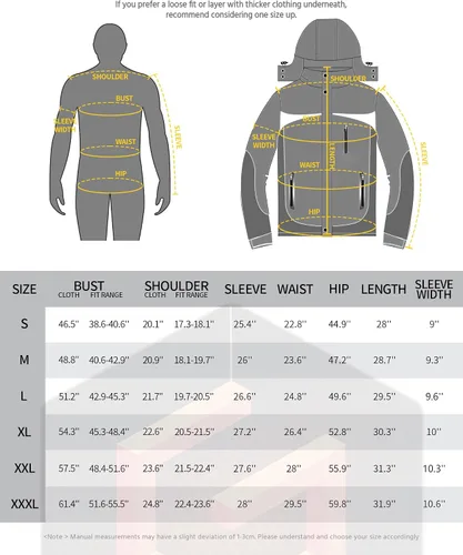 Vista 6 de Wulcea Chaqueta térmica de grafeno para hombre con forro de piel con batería de 7.4V 16000mAh