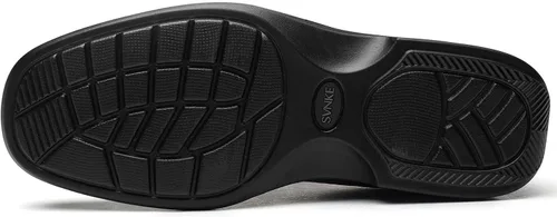 Vista 5 de SVNKE - Zapatos de vestir casuales con cordones para hombre, con puntera cuadrada, zapatos formales para caminar, negocios, zapatos cómodos para boda