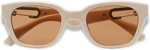 Vista 3 de Gafas de sol rectangulares sin montura para mujeres y hombres unisex vintage cuadradas ultraligeras de sol AR81001
