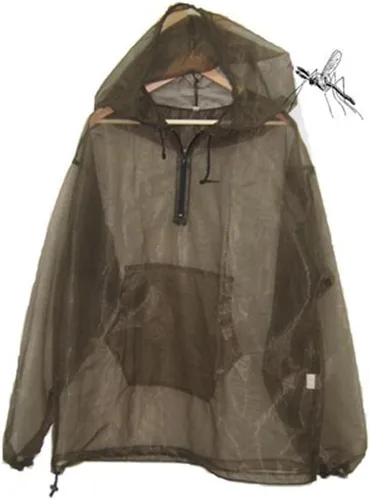 Vista 7 de Aventik Chaqueta de mosquito, pantalones de mosquito, traje de mosquito, malla que no se transparenta, súper ligera, mantiene la seguridad fresca