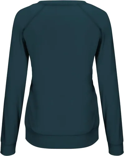 Vista 4 de Camisetas de otoño con cuello redondo para mujer, color sólido, casual, de moda, raglán, de manga larga, Y2K, ajuste holgado