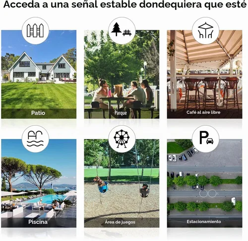 Vista 7 de WAVLINK AC1200 Extensor WiFi de largo alcance para exteriores/punto de acceso inalámbrico con POE activo/pasivo, puerto WAN/LAN, IP67 impermeable