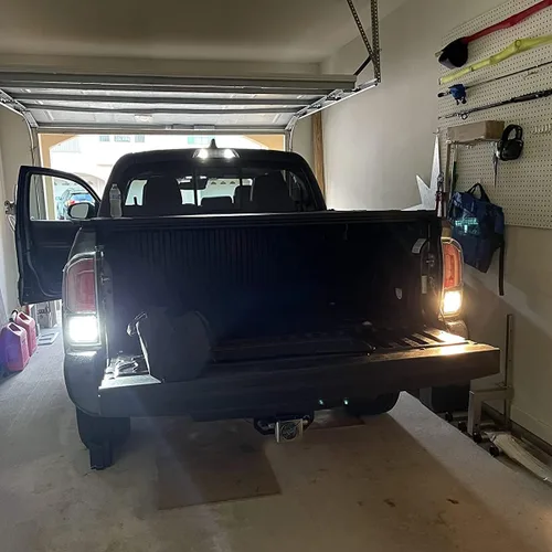 Vista 8 de Yoper Kit de luz LED para mapa de cúpula interior, compatible con placa de espejo de tocador Toyota Tacoma 2016-2021, blanco brillante 6000K