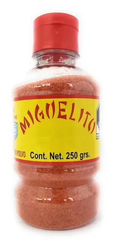 Vista 3 de Miguelito Chamoy Chilito Polvo Mexicano Candy Chili Powder 2 Botellas 8.82 oz Ea