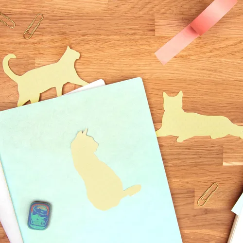 Vista 3 de Notas adhesivas de buen diseño para gatos, regalos de gato para mujeres, papelería de oficina y accesorios de escritorio en casa, almohadillas