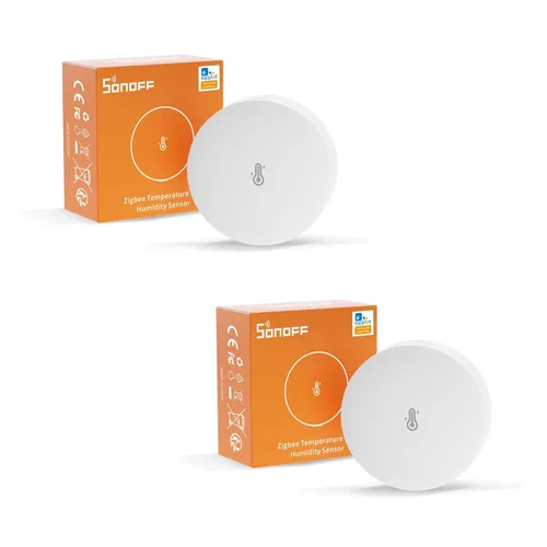 Vista 9 de SONOFF SNZB-02P Zigbee - Sensor de temperatura y humedad, Termómetro higrómetro interior con alerta, funciona con Alexa y Google Home para monitoreo
