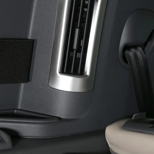 Vista 5 de Ventilación de salida de aire acondicionado de pilar C interior de coche de plástico ABS para Land Rover Defender 2020 (plata)