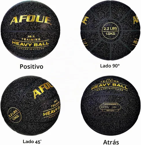 Vista 7 de Quality Faux Leather Heavy Training Basketball 29.5/28.5" Size 7/6 Negro estrellado