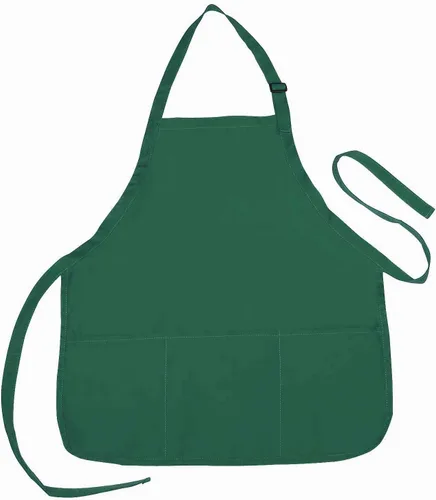Vista 2 de Impecgear Cafe Restuarant Delantales Babero, Blanco