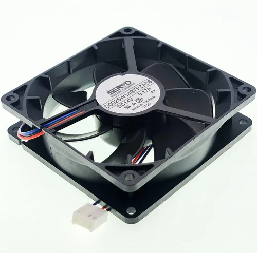 Vista 6 de D0925W14B7PZA58 Ventilador de enfriamiento 14V 0.17A 92X92X25mm Ventilador de enfriamiento silencioso impermeable, ventilador IP55 de 3 hilos