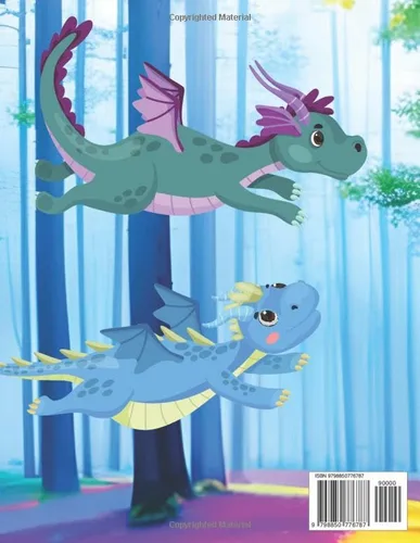 Vista 2 de DRAGON ADVENTURE COLORING BOOK AGES 1-8