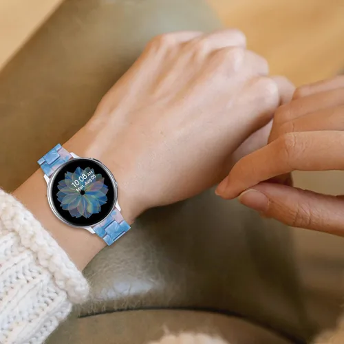 Vista 7 de Correa de reloj de resina compatible con Amazfit GTS/GTS2/GTS 3/GTS 2e/GTS 2 mini/GTS 4 mini/GTR Mini, correa de repuesto para reloj inteligente
