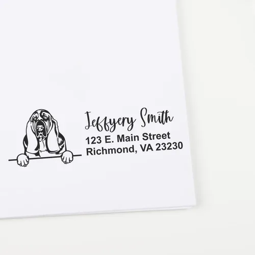 Vista 36 de American Bulldog Stamp Duo, Custom Return Address for Dog Lovers, Personalized Mail Mark for Letters and Cards