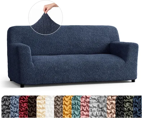 Vista 54 de PAULATO BY GA.I.CO. Funda para Silla - Funda para Sillón - Funda para Sillón - Funda de Tela Suave - Protector de Muebles Elegante de Ajuste Ceniza