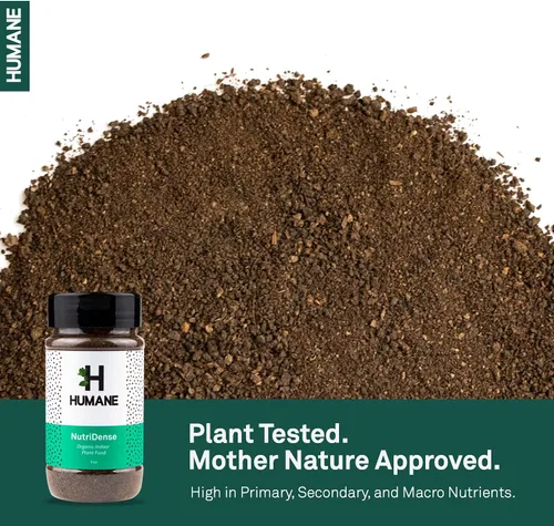 Vista 3 de Humane NutriDense - Alimentos para plantas de interior, fertilizante orgánico multiusos para plantas de interior (5 onzas)