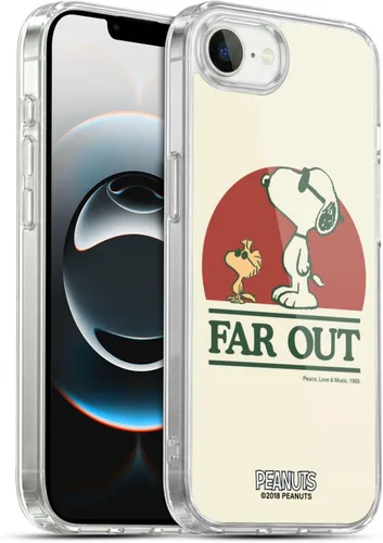 Vista 184 de Head Case Designs Funda de gel suave con licencia oficial de Peanuts Freak Flag Fly Woodstock 50th compatible con Apple iPhone 7 Plus/iPhone 8 Plus