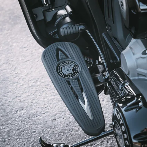 Vista 4 de Indian Motorcycle Almohadillas de suelo con incrustaciones pulidas, para búsqueda específica, Challenger, Springfield, Chief, Chieftain, Roadmaster