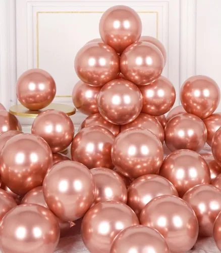 Vista 17 de AULE Globos Negros Metálicos de 5 pulgadas 50 Piezas Globos de Látex Negro Cromado Helio Brillante Engrosado Globo Decoración Perfecta para Fiestas